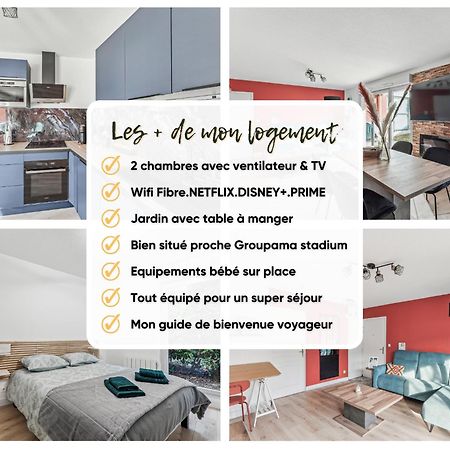Comfort And Tranquility Near Lyon And Groupama Stadium, 4 Personnes Meyzieu Buitenkant foto