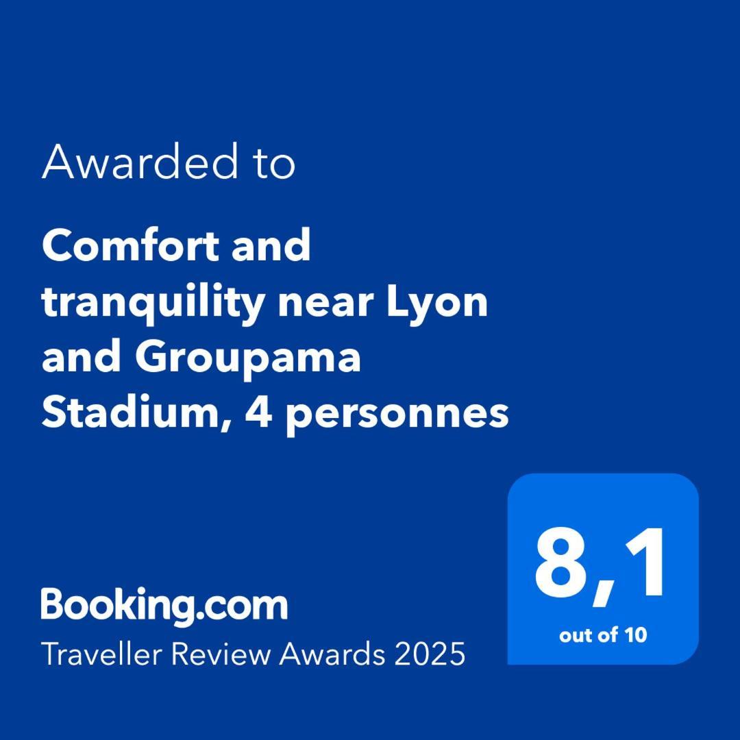 Comfort And Tranquility Near Lyon And Groupama Stadium, 4 Personnes Meyzieu Buitenkant foto